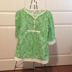 Lilly Pulitzer woven cotton tunic top in LIKE NEW CONDITION